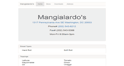 Desktop Screenshot of mangialardos.com